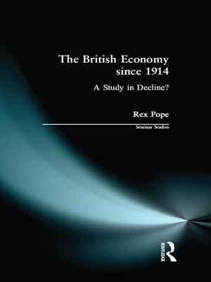 cover image of The British Economy since 1914